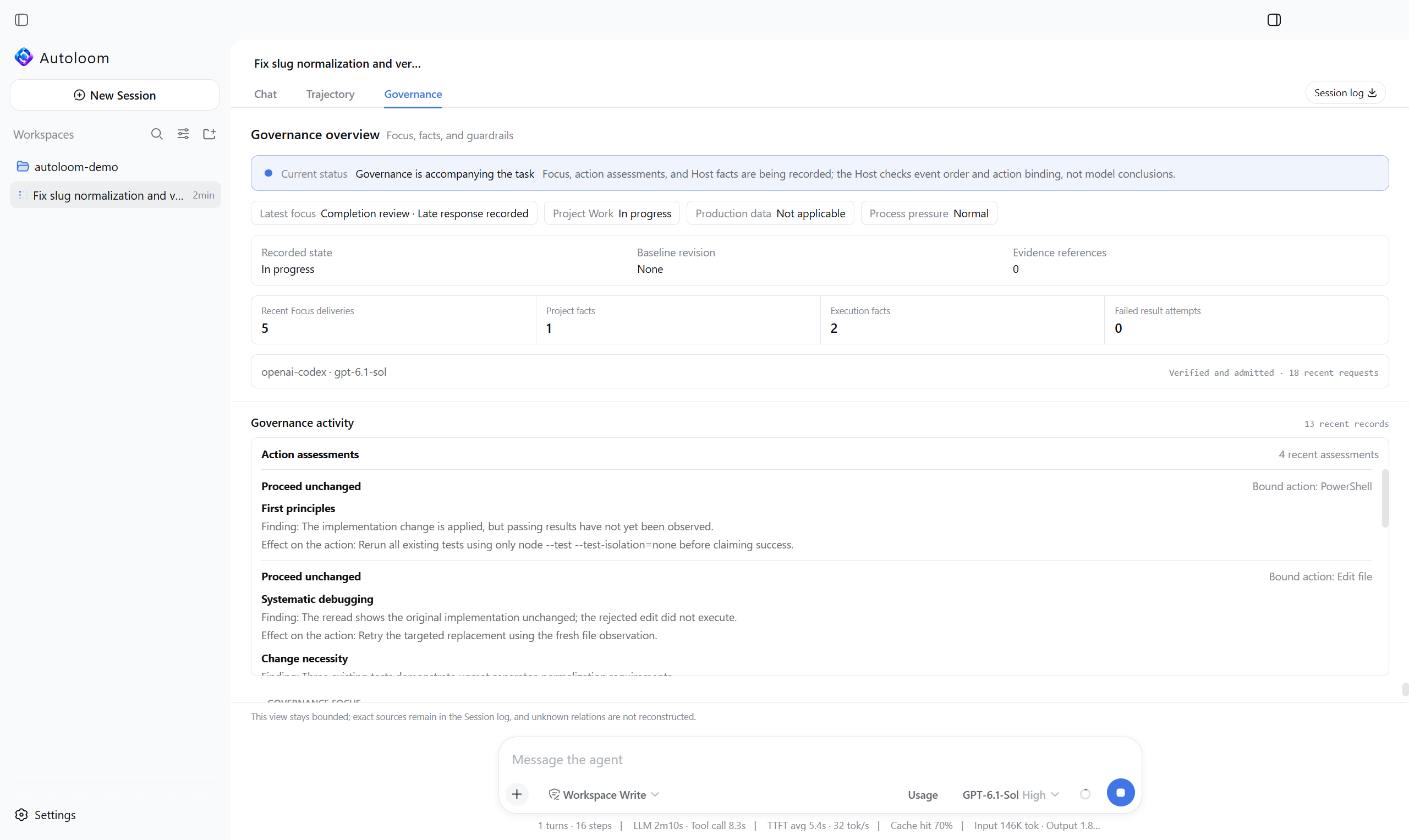 Autoloom governance record in English